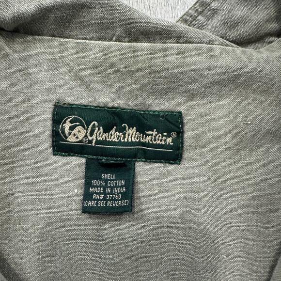 Vintage Gander Mountain Fishing Vest Men's 2XL XXL Green Outdoors Pockets Hiking - Picture 6 of 9